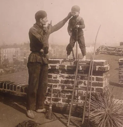 Reply to the post “The chimney sweep is no longer the same” - Soot, Chimney, Cleaning, Pipe, Installation of heating systems, Bake, Child labour, Reply to post