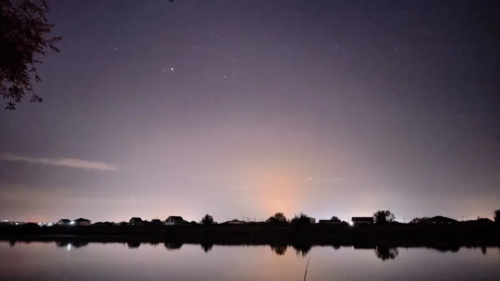 Night fishing - My, Fishing, Night, The photo, The horizon is littered