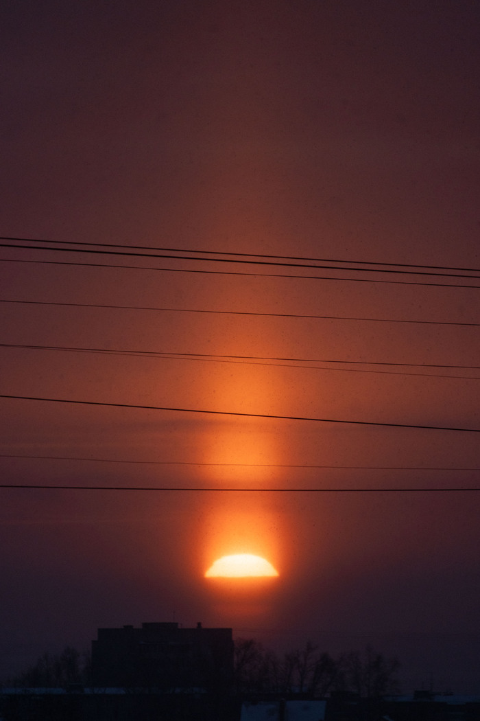 Морозный закат