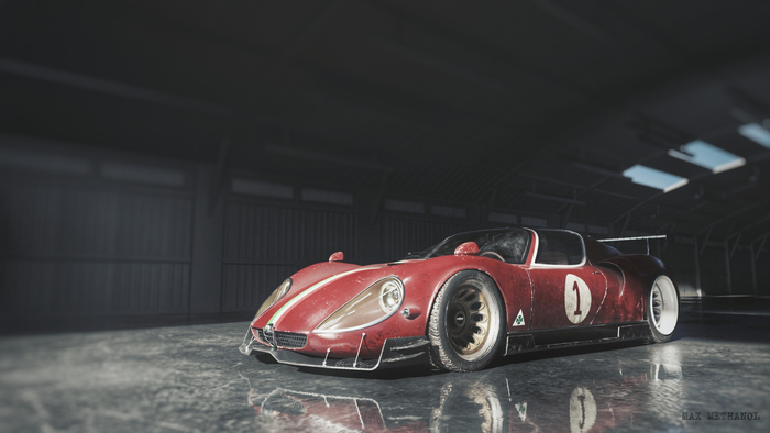 Alfa Romeo 33 Stradale 3D Blender, , 3D , 3D, 