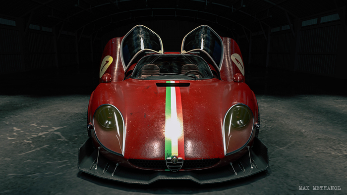 Alfa Romeo 33 Stradale 3D Blender, , 3D , 3D, 