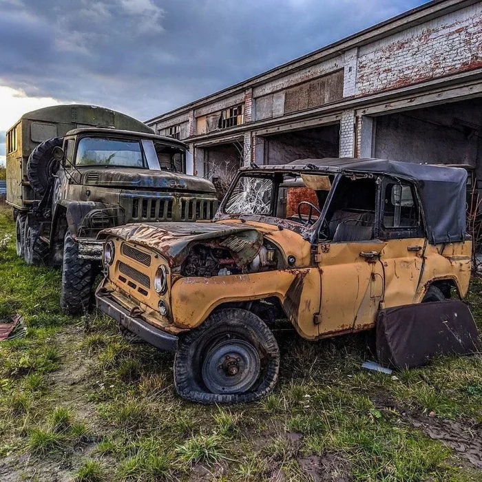 Abandoned motor depot from USSR times - Abandoned, Travels, the USSR, Motor depot, Abandoned cars, Made in USSR