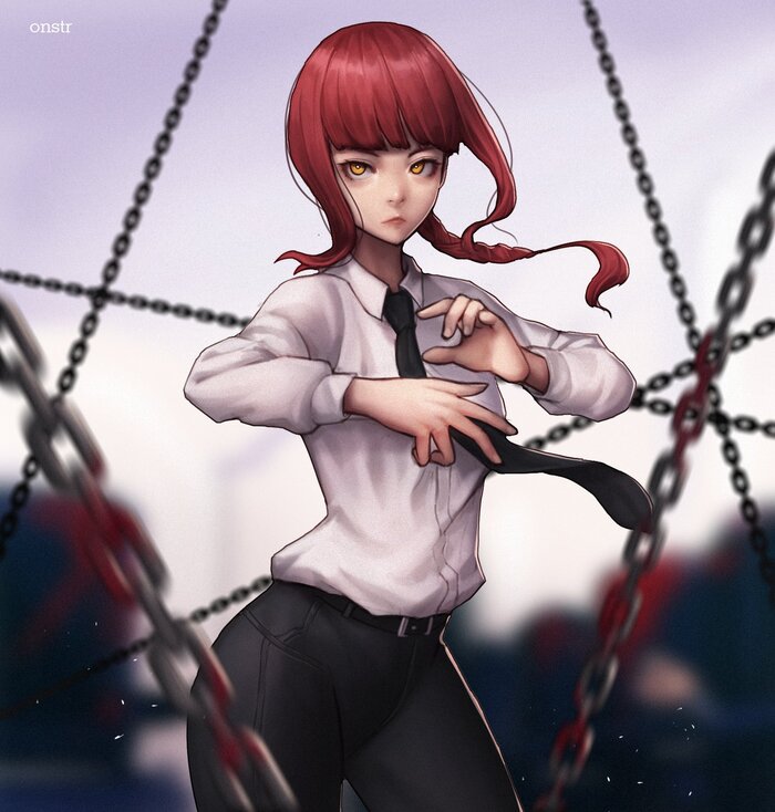 Автор @onstr_ нарисовал этот арт до выхода самой Экранизации манги Человек Бензопила.