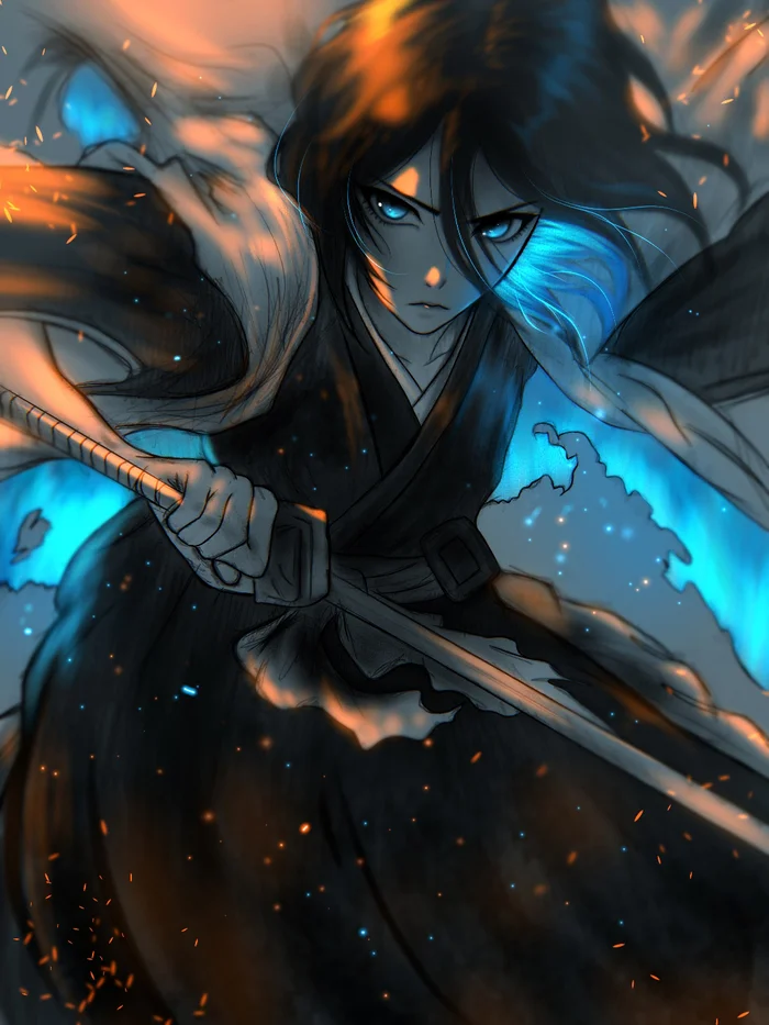 Rukia - Anime Art, Аниме, Bleach, Rukia Kuchiki