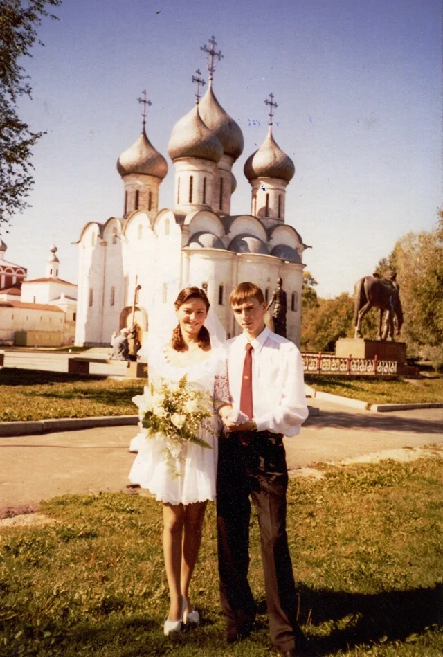 It was and became. The first photo is exactly 25 years old today - My, It Was-It Was, silver wedding, Longpost, Family, A wave of posts, Family photo