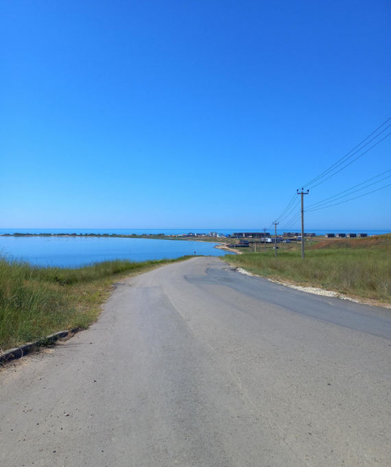 120 KM V +40. HOT TRIP ALONG THE BLACK SEA COAST - My, Cyclist, A bike, Hike, Camping, Bike ride, Heat, Anapa, Bike trip, Video, Vertical video, Longpost