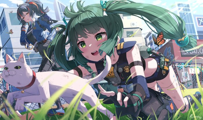      Anime Art, , , , Zenless Zone Zero, Zhu Yuan (zzz), Qingyi (zzz)