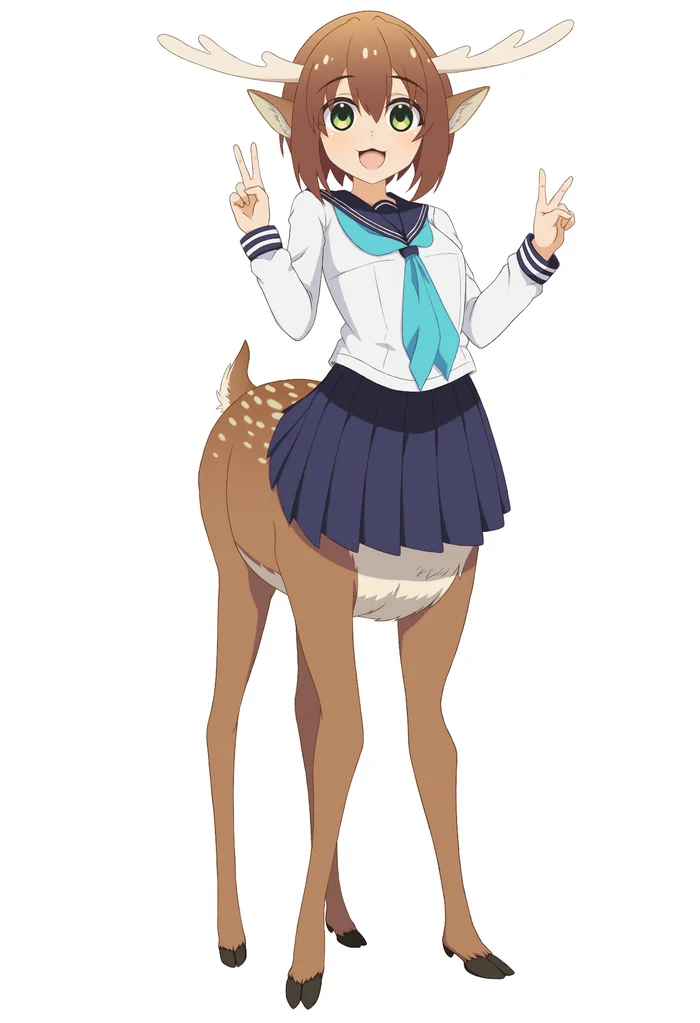 Shikataurus - Anime, Anime art, Shikanoko Nokonoko Koshitantan, Centaur, Shikanoko Noko, Deer