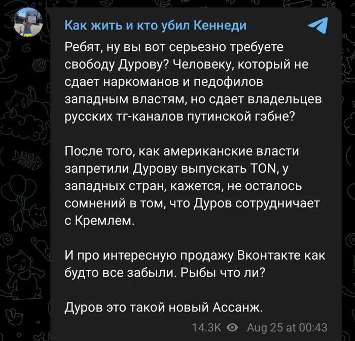 Вы тоже это заметили? - Политика, Павел Дуров, Арест Павла Дурова, Telegram, Оппозиция, ФБК, Леонид Волков, Длиннопост