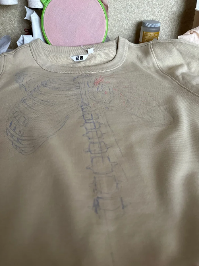 Reply to These anatomical sweaters look amazing! - My, Pullover, Art, Vertical video, Нейронные сети, Neural network art, Embroidery, Satin stitch embroidery, Knitting, Handmade, With your own hands, Needlework with process, Needlework, Organs, Blood vessels, Girls, Reply to post, Longpost