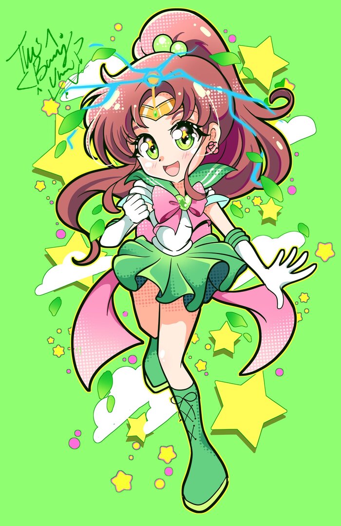  :  @happynaru23 , , Anime Art, Sailor Jupiter, Sailor Moon