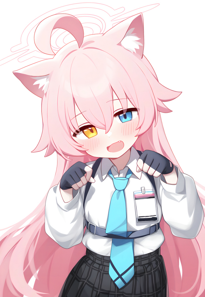 ! , Anime Art, Blue Archive, Takanashi Hoshino, Animal Ears, , 