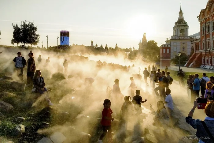 Evening at Zaryadye - My, Moscow, sights, Zaryadye, Evening, The park