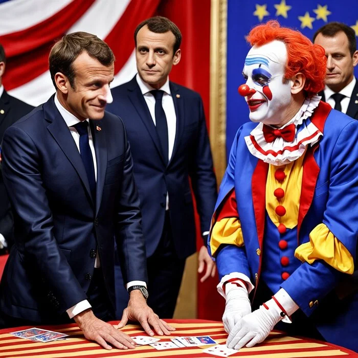 What does Macron look like now? - Cartoon, Neural network art, Politics, Pavel Durov, Emmanuel Macron, Deception