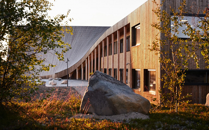 A wooden school in Norway can withstand polar winters thanks to clever solutions - Inventions, Technologies, Building, Informative, Norway, School, Natural beauty, Innovations, Landscape, Telegram (link), Longpost