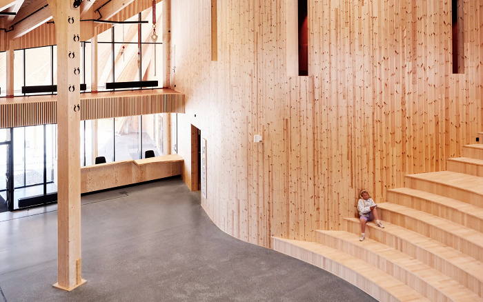 A wooden school in Norway can withstand polar winters thanks to clever solutions - Inventions, Technologies, Building, Informative, Norway, School, Natural beauty, Innovations, Landscape, Telegram (link), Longpost