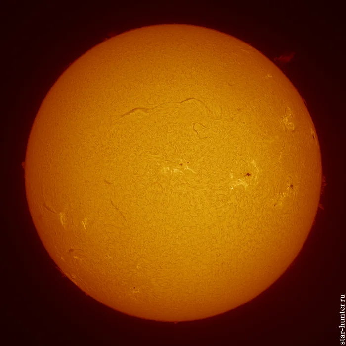 Hydrogen Sun, August 28, 2024, 10:08 - My, The sun, Astrophoto, Astronomy, Space, Starhunter, Anapa, Anapadvor