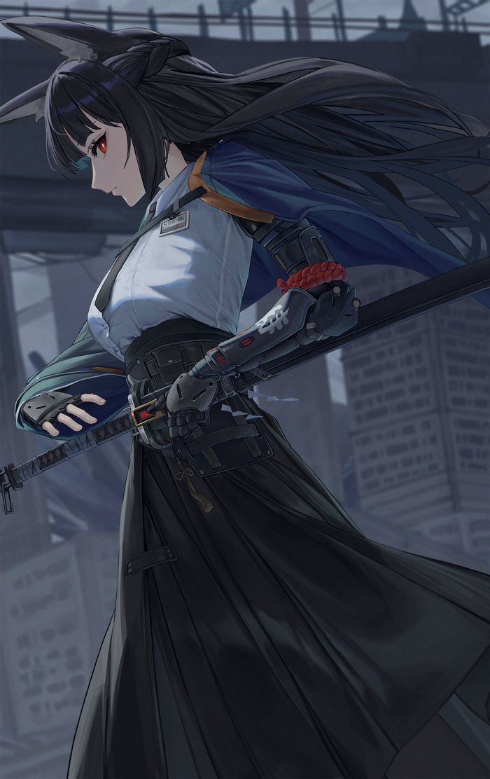 Miyabi Zenless Zone Zero, Hoshimi Miyabi (zzz), , , , Anime Art, , Animal Ears