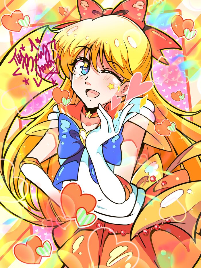  :  @happynaru23 , , Anime Art, Sailor Moon, Sailor Venus