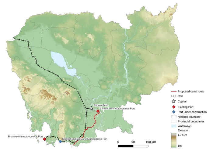 Construction of the Funan Techo Canal in Cambodia - Building, Industry, Channel, Vietnam, Cambodia, China, Ecology, Economy, Video, Telegram (link), Longpost