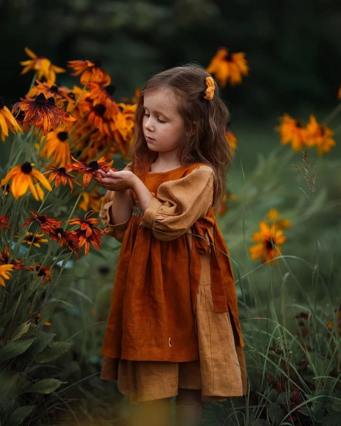 Little princess - beauty, The photo, Girl, Children, Flowers, Photographer, Beautiful view, Longpost