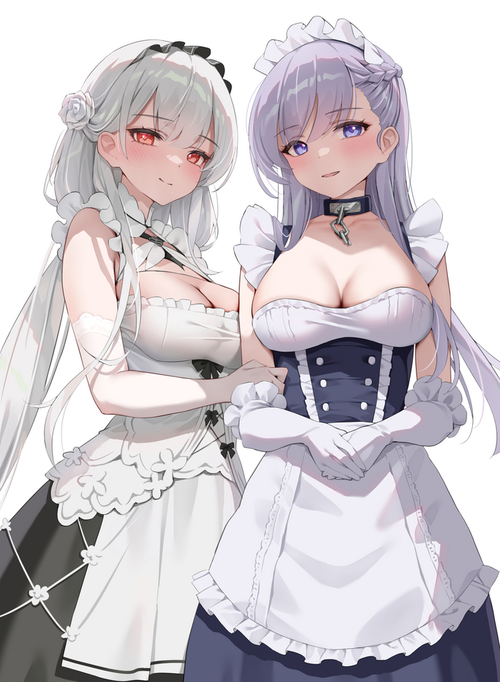 Scylla & Belfast Anime Art, , Azur Lane, Belfast, , Scylla (Azur Lane)