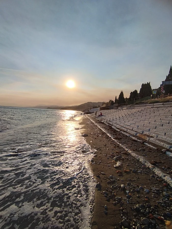 Отпуск закончился - Фотография, Мобильная фотография, Отпуск, Черное море, Закат