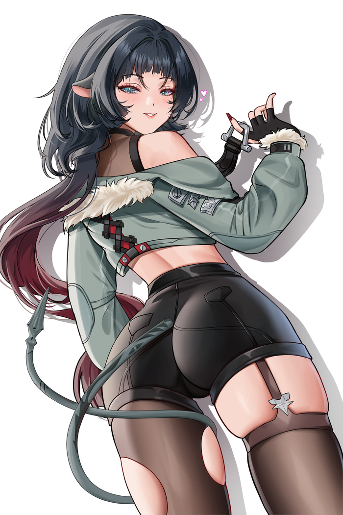 Jane Doe Anime Art, Zenless Zone Zero, Jane Doe (zzz), Animal Ears, , Wonni