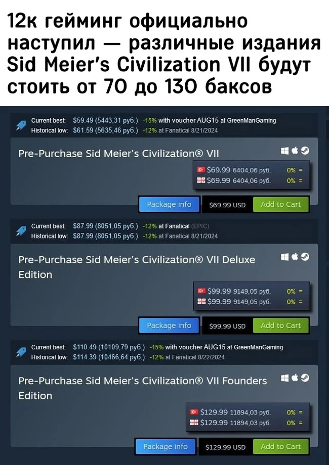 Поднять флаг - Компьютерные игры, Игры, Civilization, Картинка с текстом, Скриншот, Steam, Цены