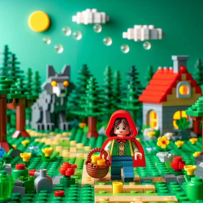 Тема: Красная Шапочка в стиле Лего.