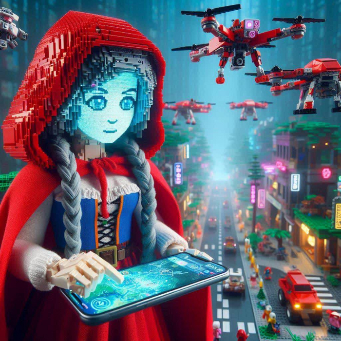 Тема: Красная Шапочка в стиле Лего.