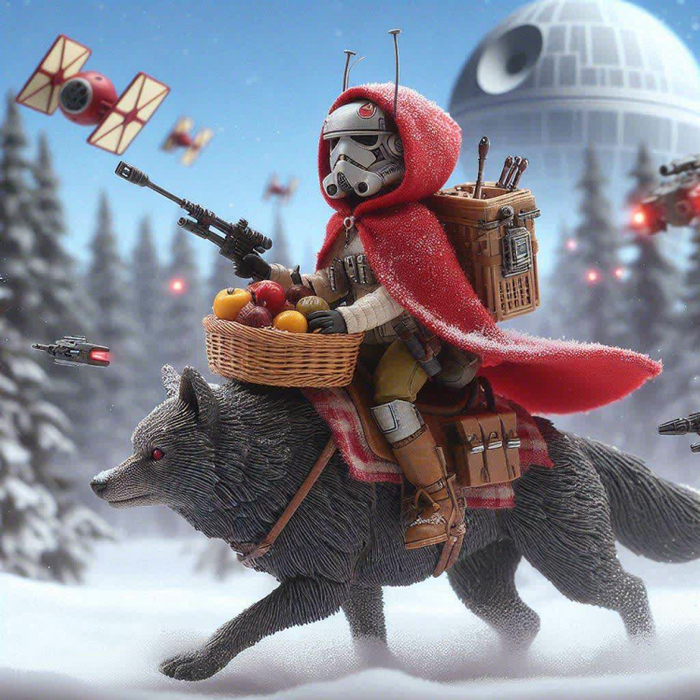 Тема: Красная шапочка в стиле star wars.