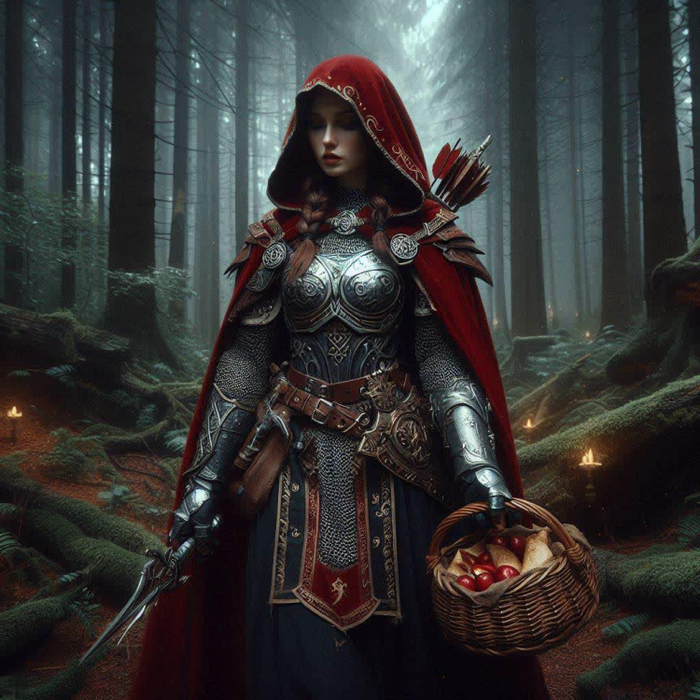 Тема: Красная шапочка в стиле Властелина колец.