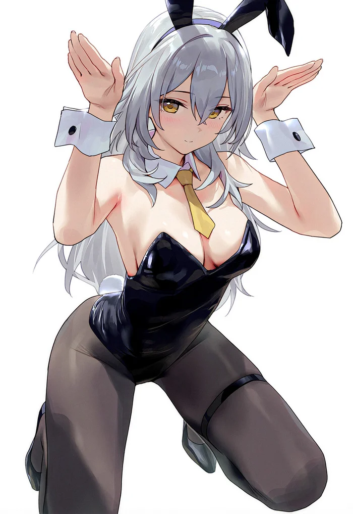 Зайка Стелла-пён - Anime Art, Аниме, Девушки, Игры, Honkai: Star Rail, Stelle (Honkai: Star Rail), Bunnysuit, Bunny Ears