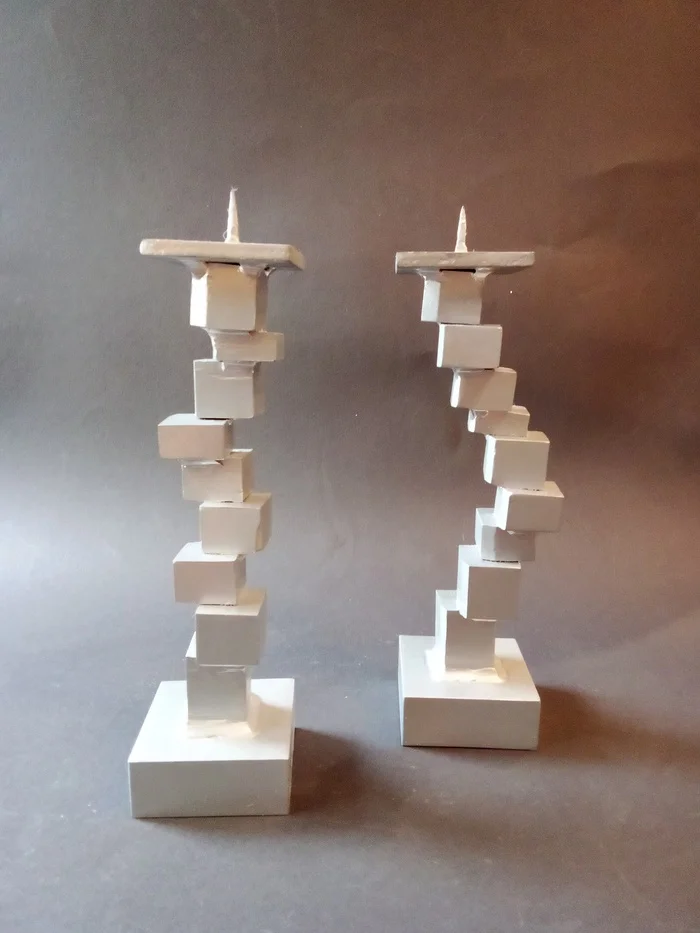 Carbon steel candlesticks - My, Rukozhop, Handmade, Welding, Steel, Candlestick, Longpost