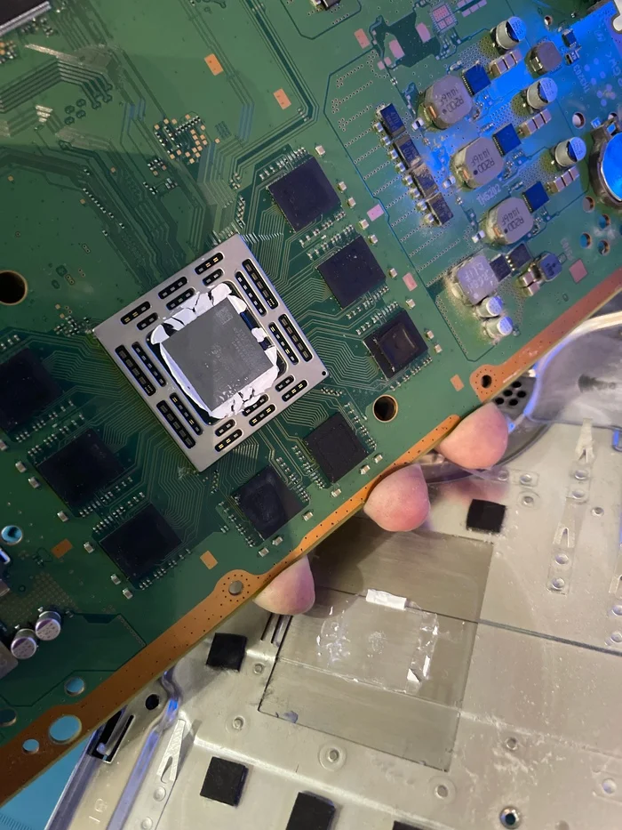 PlayStation 4 on replacing thermal paste - My, Playstation 4, Playstation, Thermal paste