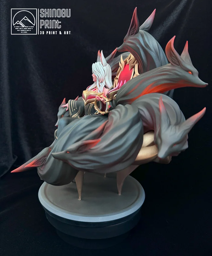 Immortal Legend Ahri League Of Legends - My, Painting miniatures, Figurines, Painting, Painting, 3D печать, Ahri, League of legends, 3D printer, Modeling, Craft, Scale model, Longpost