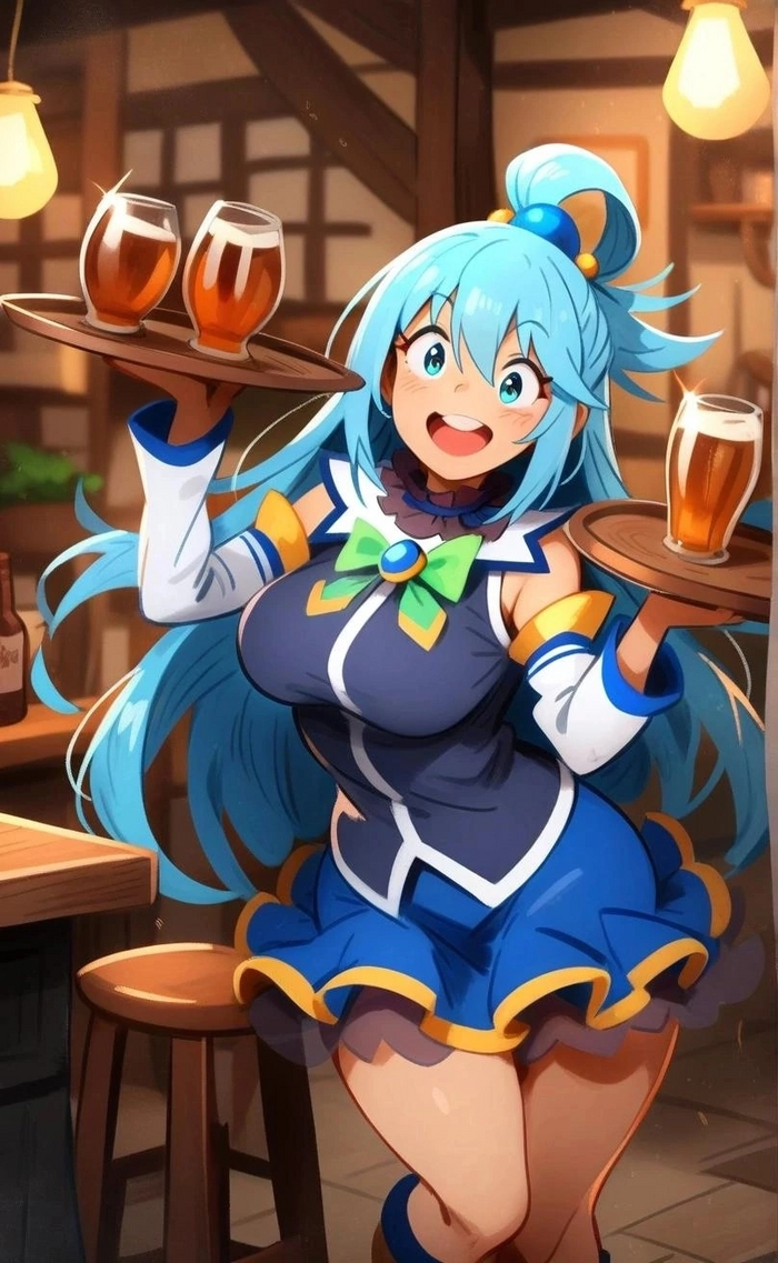 !  ,  , , Aqua, Konosuba, 