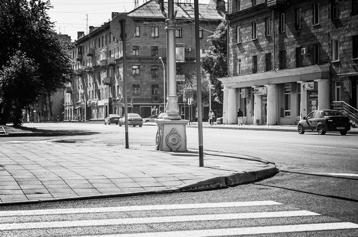 Kemerovo, st. Nogradskaya - My, The photo, Town, Street photography, The street, Kemerovo, Black and white photo