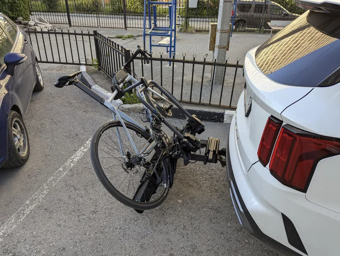 How I Found a Great, But Expensive Way to Transport Bikes in Your Car - My, A bike, Auto, Trunk, Hitch, Bike trip, Kia, Format, Cyclist, Bike ride, Longpost