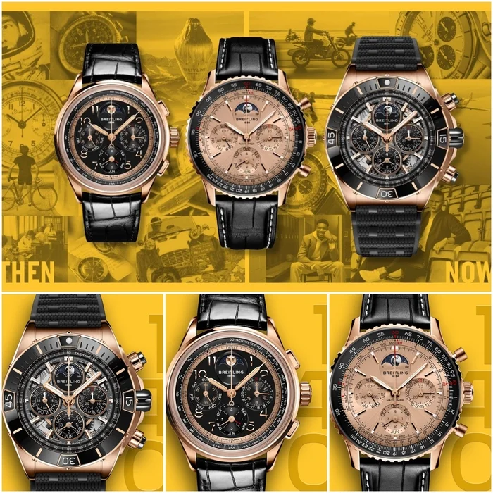 Anniversary set of watches from the Swiss company Breitling - Collecting, Wrist Watch, Clock, Accessories, Collection, Golden, Male, Metal products, Natural leather, Breitling, Swiss watches, Workshop, Yandex Zen (link), Longpost