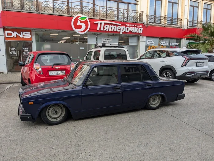 Занижай меня полностью - Моё, АвтоВАЗ, Ваз-2107, Четкий пацан, Занижение, Заниженная тачка, Авто