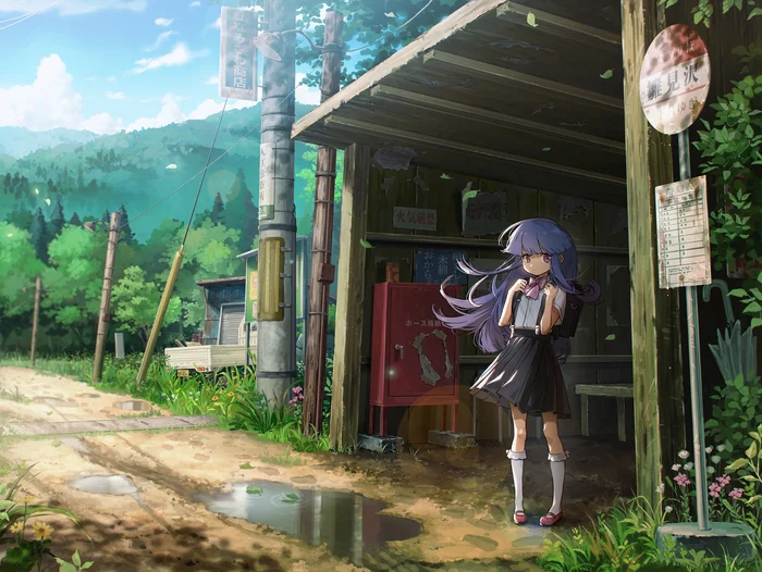 Rika - Anime, Anime art, Higurashi no naku koro ni, Furude rika