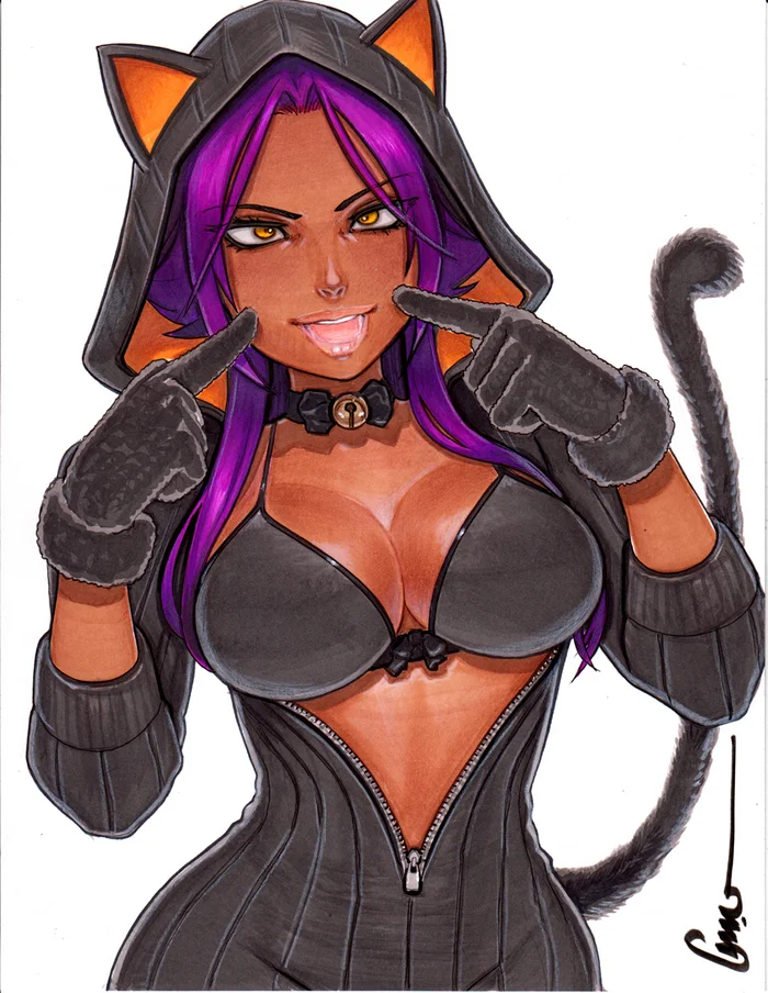 Йоруичи - Anime Art, Аниме, Bleach, Shihouin Yoruichi, Omar Dogan