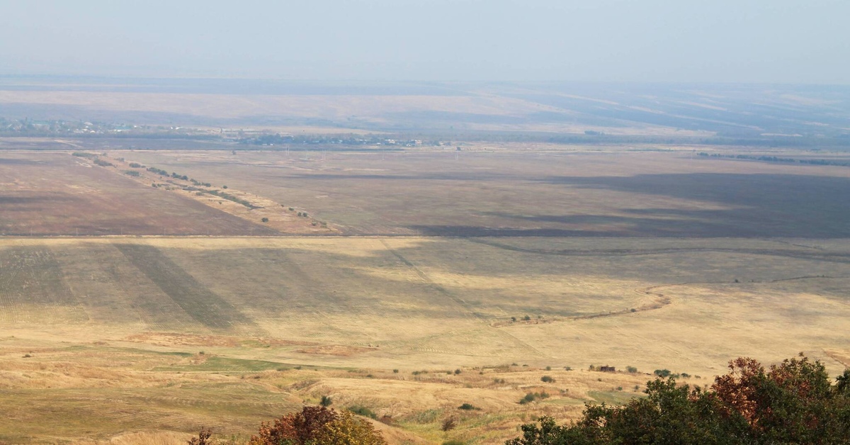 In the autumn haze - My, The photo, Landscape, Nature, Field, Beautiful view