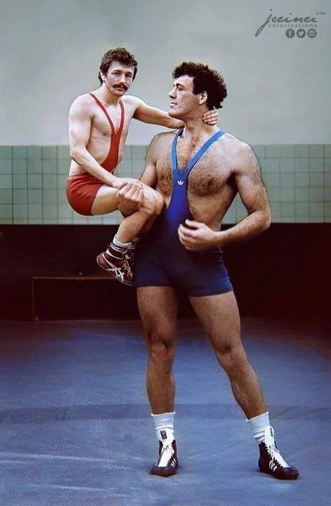 From small to large - Wrestlers, Poland, Old photo, Olypi Games