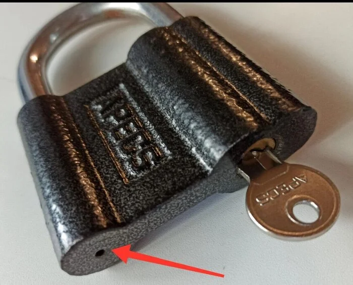 Why does a lock need a small round hole? - Home construction, Tools, Repair, Lock, Keys, Locks, Telegram (link)