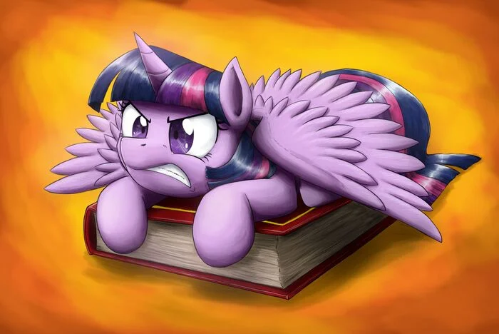 Это моя книга - My Little Pony, Twilight sparkle, Цельнометаллическая оболочка