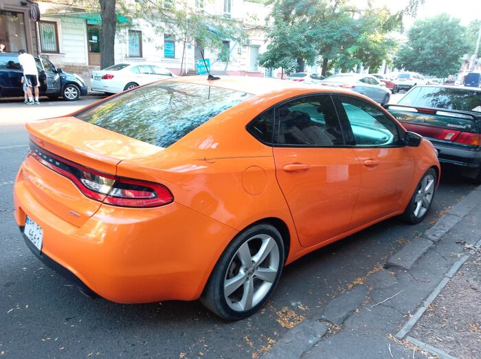 Oh, I met a car on the street! I really liked it!!! - Car, Wheelbarrow, Street photography