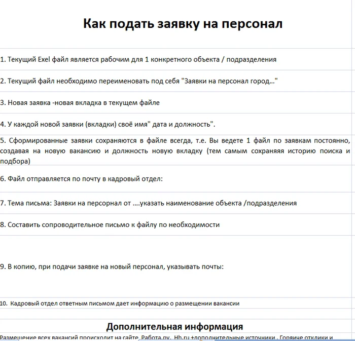 Заявка на подбор персонала - Моё, Карьера, Предпринимательство, Отдел кадров, Работа HR, Обучение, Telegram (ссылка)